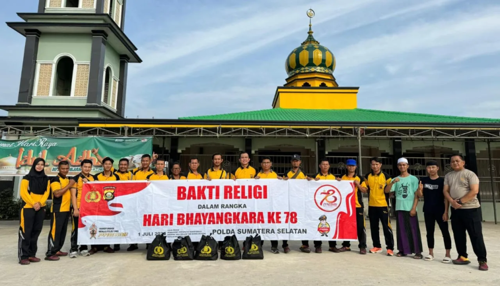 Hari Bhayangkara Ke 78 Polda Sumsel gelar kegiatan Bakti Religi