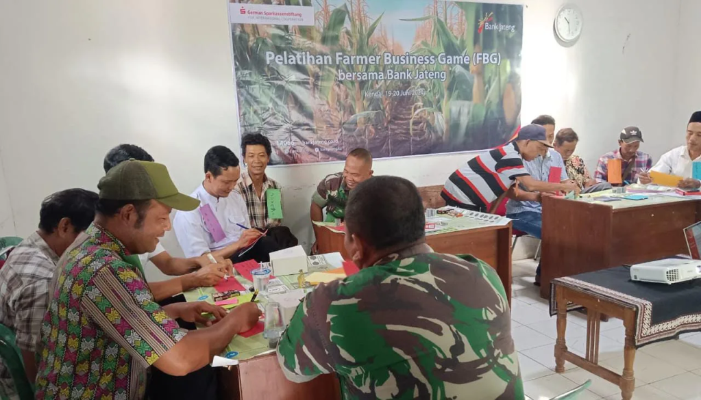 Pelatihan Farmer Business Game (FBG) Bersama Bank Jateng untuk Petani Penggarap Lahan HGU PT. Rumpun Sari&nbsp;Antan