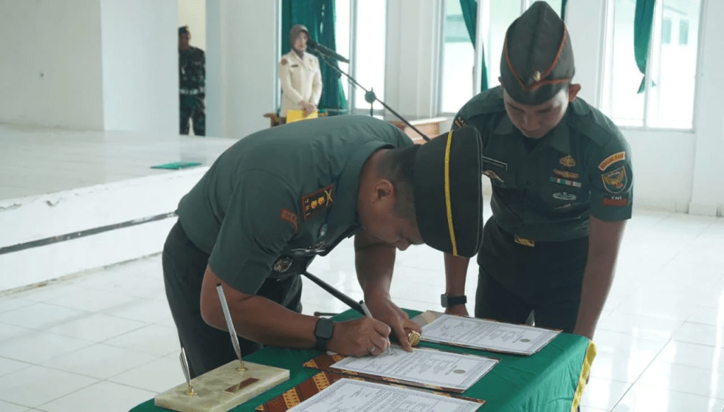 Dandim 0401 Muba Pimpin Serah Terima Jabatan&nbsp;Danramil