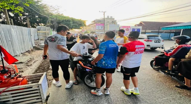 Boncengan Tanpa Helm dan Melawan Arus, 4 ABG Kepergok&nbsp;Petugas